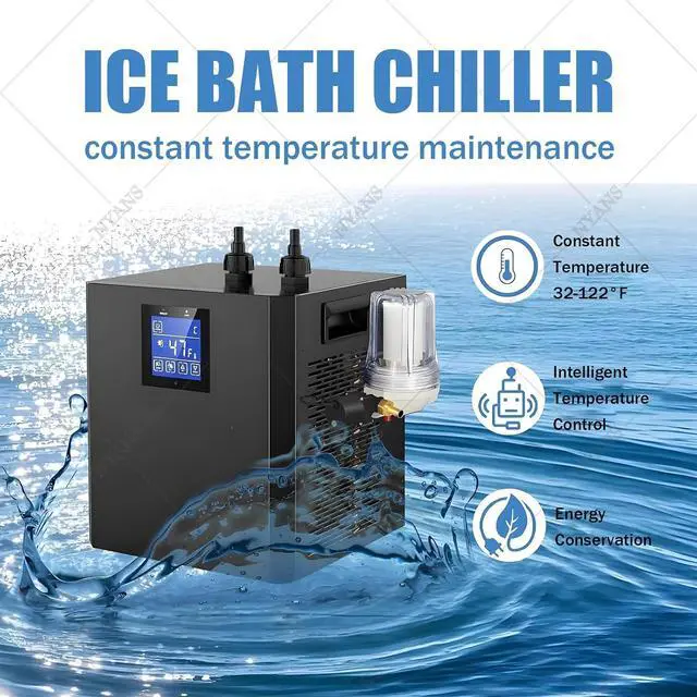 Alt view image 2 of 7 - Ice Bath Water Chiller, 1/3 HP Cold Plunge Chiller with External Filter, Filter pad, and Pump, for Home and Professional Use Singlepump