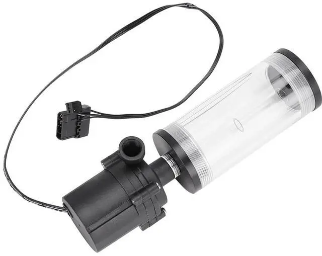 Alt view image 5 of 7 - EBTOOLS CPU Water Cooling System Pump Water Tank, Computer Cooling Tank PC Cylinder Pump System Leakproof Insulating