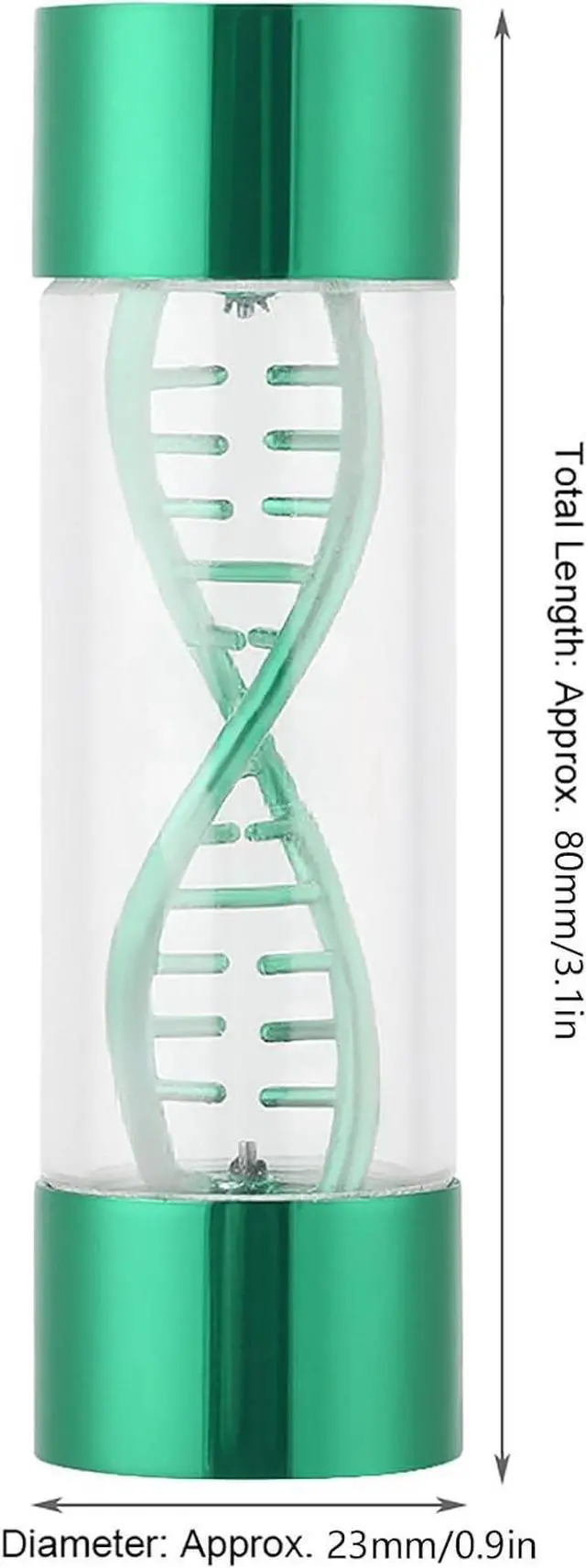 Alt view image 3 of 7 - High Accuracy Water Meter Multiple Color Metal Spiral G1/4 Female Thread for Computer Water Cooling with Gallon Consumption Measurement (Green)