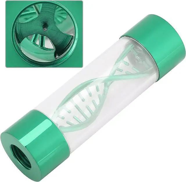 Alt view image 4 of 7 - High Accuracy Water Meter Multiple Color Metal Spiral G1/4 Female Thread for Computer Water Cooling with Gallon Consumption Measurement (Green)