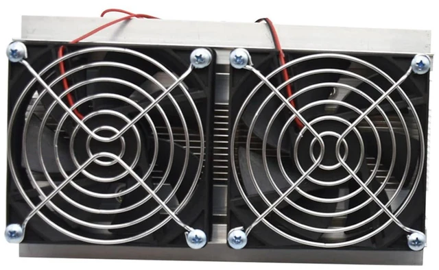 Main image of Ymiko Thermoelectric Peltier Refrigeration Cooling System Kit Semiconductor Cooler Large Radiator Cold Conduction Module Double Fans High Power 120W for DIY Electronics Enthusiasts