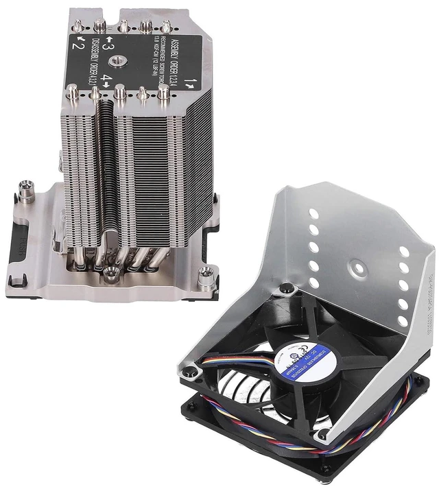 Alt view image 4 of 7 - CPU Cooler - 4U Active Cooling, Narrow Support Plate Installation, PWM Fan 1200-2800RPM for LGA3647 Servers Tower Server Heat Dissipation Solution