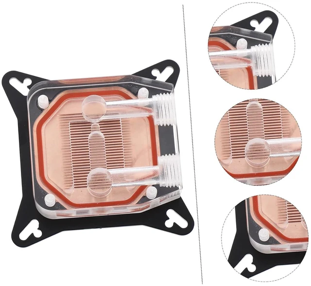 Alt view image 2 of 6 - POPETPOP Copper Base GPU Water Block with Cover High Performance Heat Conduction Accessory for Efficient