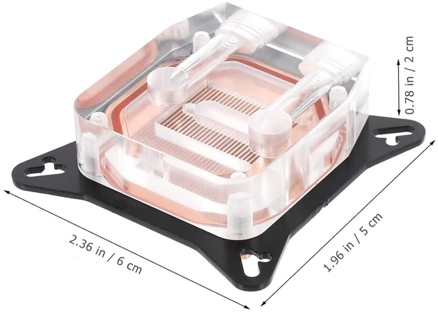 Alt view image 3 of 6 - POPETPOP Copper Base GPU Water Block with Cover High Performance Heat Conduction Accessory for Efficient