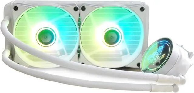 Alt view image 6 of 7 - ARGB CPU Water Cooler CPU Liquid Cooler for AM4/AM3+/AM3/FM2+ Efficient Heat Dissipation ARGB 5V Lighting Effects Easy Installation