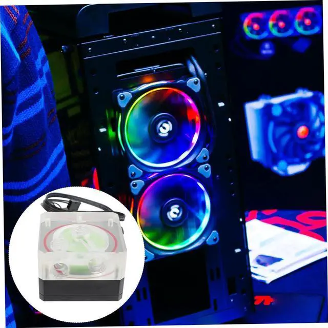 Alt view image 5 of 7 - Happyyami Water Cooling Pump for Cooling System Supports Pwm Rate for CPU