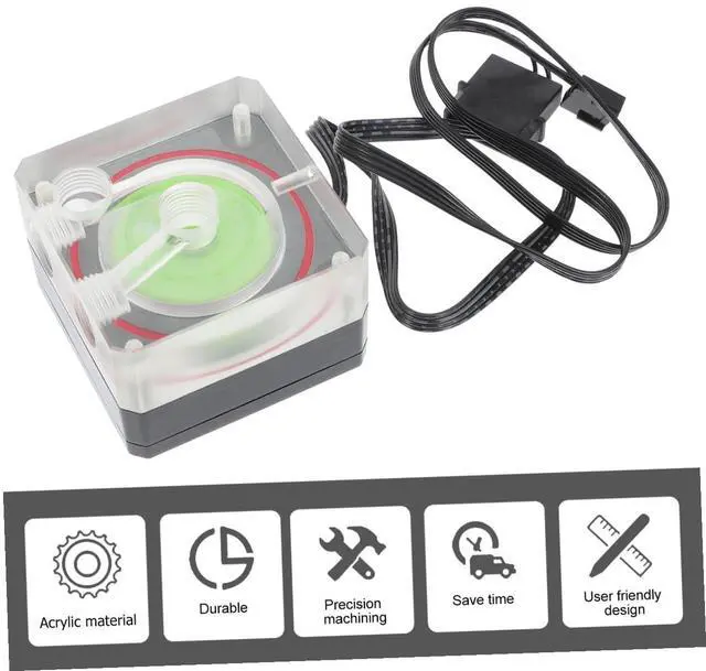 Alt view image 7 of 7 - Happyyami Water Cooling Pump for Cooling System Supports Pwm Rate for CPU