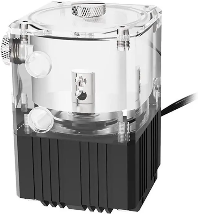 Main image of Computer Water Cooler Integrated Water Pump Tank With Brass Defoamer Magnetic Levitation Pump Core. PUB-Q2YT(Silver)