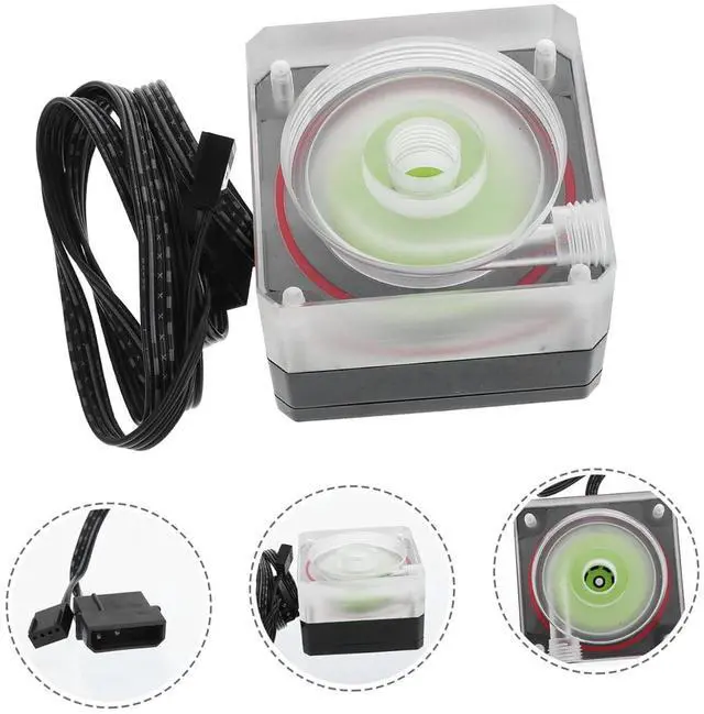 Alt view image 3 of 7 - LABRIMP Water Cooling Pump for Cooling System Compact Liquid Cooler with Pwm Support Easy Water Addition