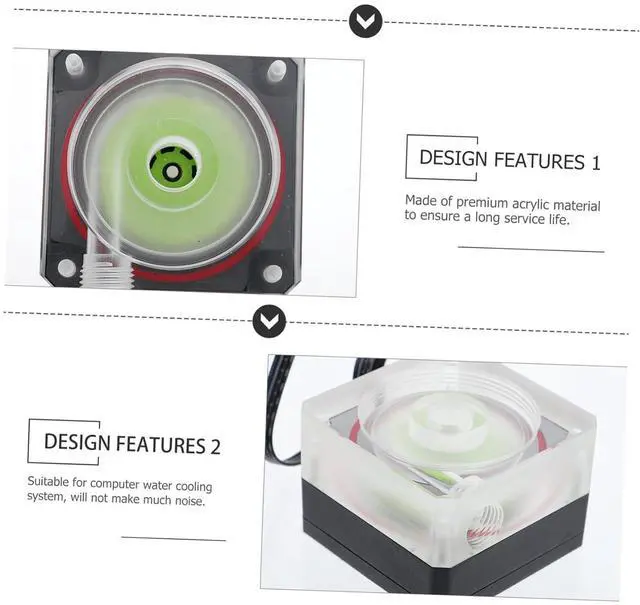 Alt view image 4 of 7 - LABRIMP Water Cooling Pump for Cooling System Compact Liquid Cooler with Pwm Support Easy Water Addition