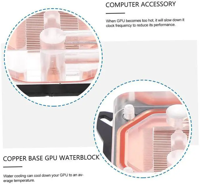 Alt view image 4 of 7 - Happyyami High Performance GPU Water Block with Cover for Efficient Cooling Compatible with Modern Graphics