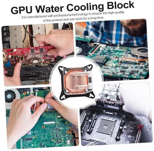 Alt view image 6 of 7 - Happyyami High Performance GPU Water Block with Cover for Efficient Cooling Compatible with Modern Graphics