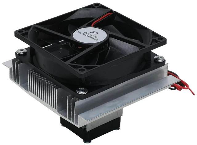 Alt view image 6 of 7 - Marhynchus Thermoelectric Peltier Kit Fast Cooling Solution with Power Supply, Fully Sealed Structure for Good Sealing, Ideal for Small Refrigerators, ABSAluminum Alloy Material
