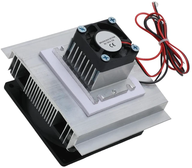 Alt view image 7 of 7 - Marhynchus Thermoelectric Peltier Kit Fast Cooling Solution with Power Supply, Fully Sealed Structure for Good Sealing, Ideal for Small Refrigerators, ABSAluminum Alloy Material