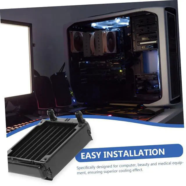 Alt view image 2 of 7 - 3pcs Aluminum Alloy Water Cooling Radiator for Computer CPU Cooling Heat Sink