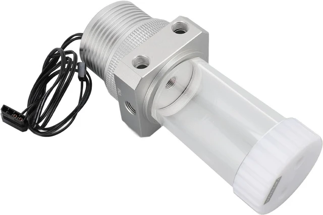 Alt view image 2 of 7 - Pump Reservoir Combo, Cooling Pump Tank PC G1/4 PC Integrated Tank 30 Mesh Filter 1100L / H 5900RPM for Cooling System (Silver)
