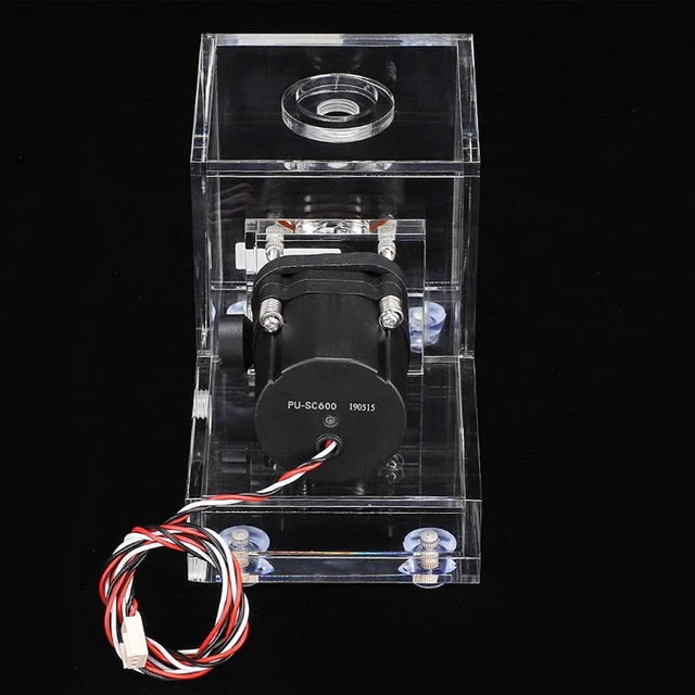 Alt view image 7 of 7 - Acrylic Water Cooling Tank SC600 Pump 600LH for DIY Water Cooled PC Builders