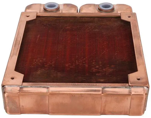 Alt view image 7 of 7 - PC Water Cooling Radiator, 29mm Thick Computer Radiator, Dual G1/4 Thread, Copper Heat Exchanger Water Cooling Cooler for Computer