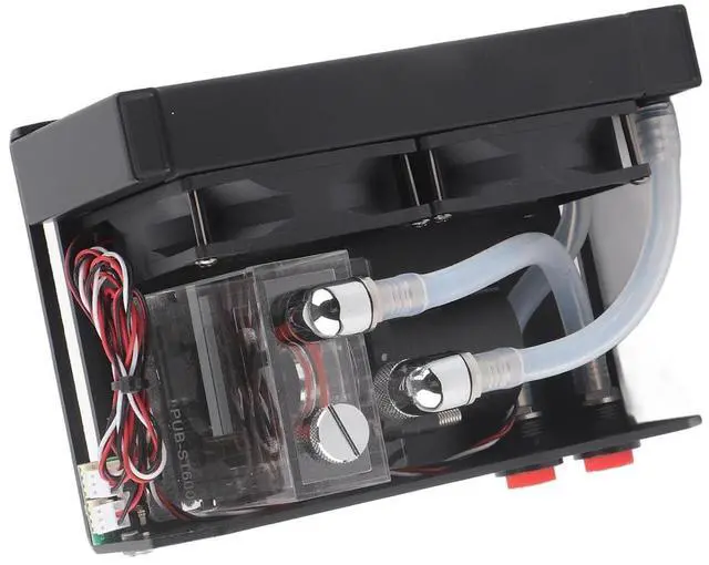 Alt view image 2 of 7 - CCPU Cool Water Cooling Pump, High Flow 600L/H, Dual Pump Head, Silent Operation, D Port, 4Pin Compatibility, for Desktop PC, Gaming, and Custom Cooling Systems