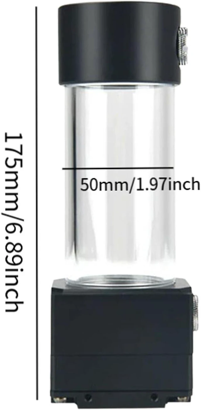 Alt view image 6 of 7 - H06D Pump/Reservoir Combo Water Pump Tank High Temperature Silent Water Cooling Consumable for Accessories, 100mm 12V, 175mm