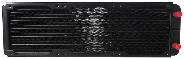 Alt view image 2 of 7 - 18 Pipe Aluminum Heat Exchanger Radiator for PC CPU CO2 Water Cool Computer G1/4" Aluminum Radiator with Tube