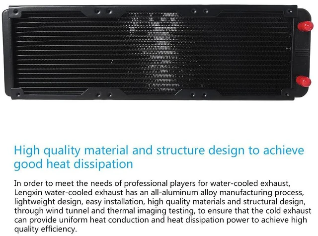 Alt view image 7 of 7 - 18 Pipe Aluminum Heat Exchanger Radiator for PC CPU CO2 Water Cool Computer G1/4" Aluminum Radiator with Tube