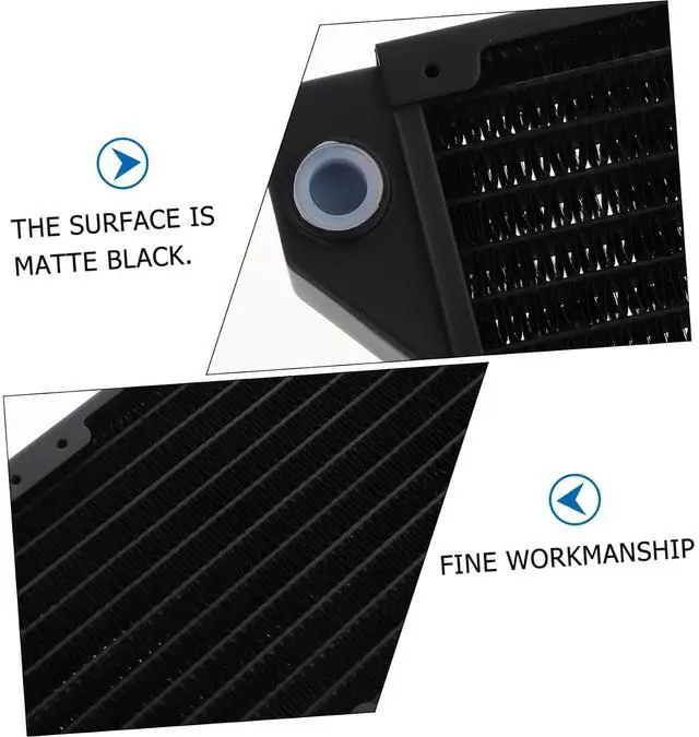Alt view image 3 of 7 - Uonlytech Computer Water Cooling Radiator for CPU Heat Exchanger Copper Tubing for Gpu Cooling