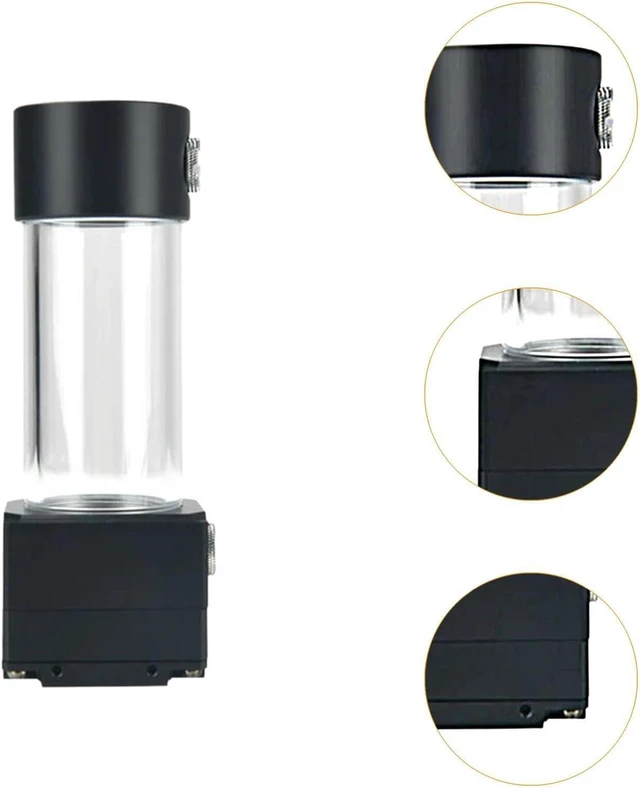 Alt view image 2 of 7 - H06D Pump/Reservoir Combo Water Pump Tank High Temperature Silent Water Cooling Consumable for Accessories, 100mm 12V, 175mm