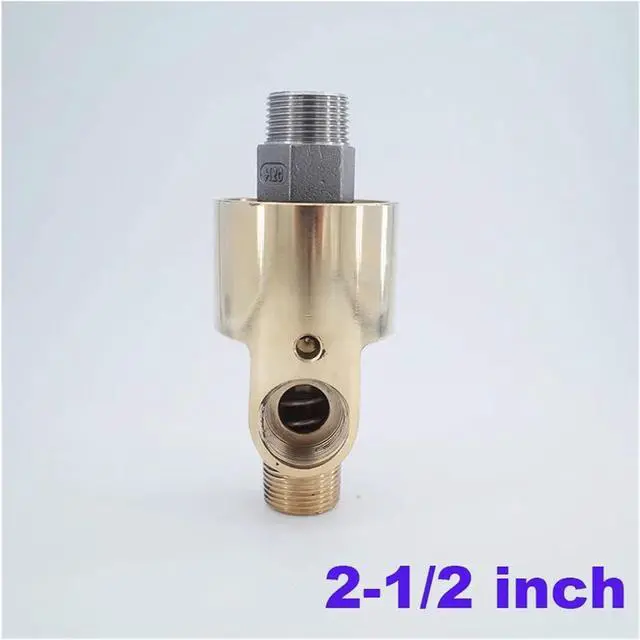 Alt view image 2 of 6 - HS-G/X-65-32 2-1/2" - 1-1/4" Two-Way Left/Right-Hand Thread Double Head Rotary Joint Water Rotating Connector for Cooling Water Systems(Left,HS-X_HOT Water (120C))