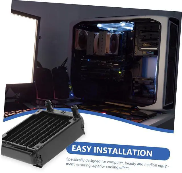Alt view image 5 of 7 - Lurrose 3pcs Aluminum Alloy Computer Cooling Radiator for Water Cooling Kit Efficient Heat Sink