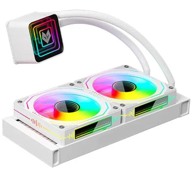 Alt view image 4 of 7 - DC12V ARGB Water Cooling Solution 1800RPM Effective Heat Dissipation Customizable Lighting Effects Wide Compatibility