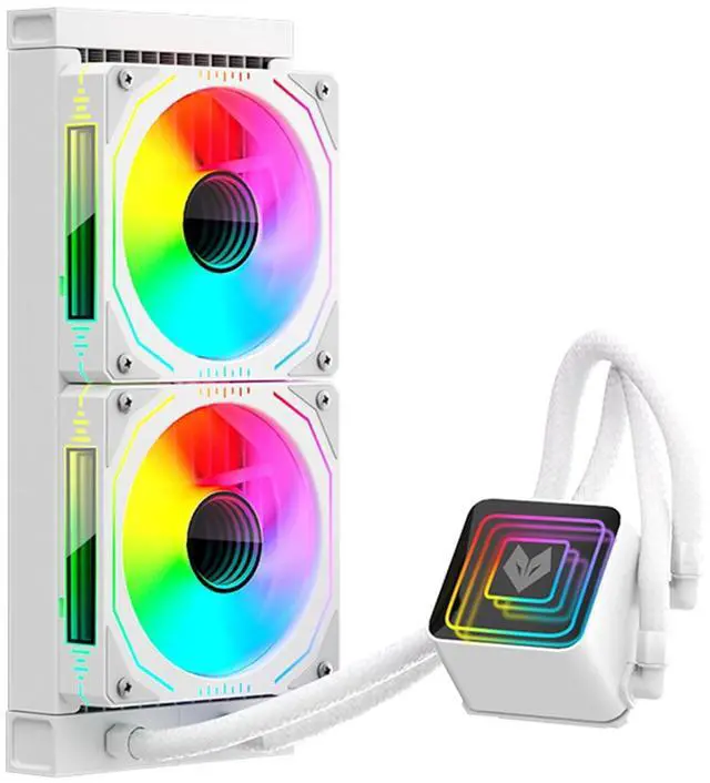 Alt view image 5 of 7 - DC12V ARGB Water Cooling Solution 1800RPM Effective Heat Dissipation Customizable Lighting Effects Wide Compatibility
