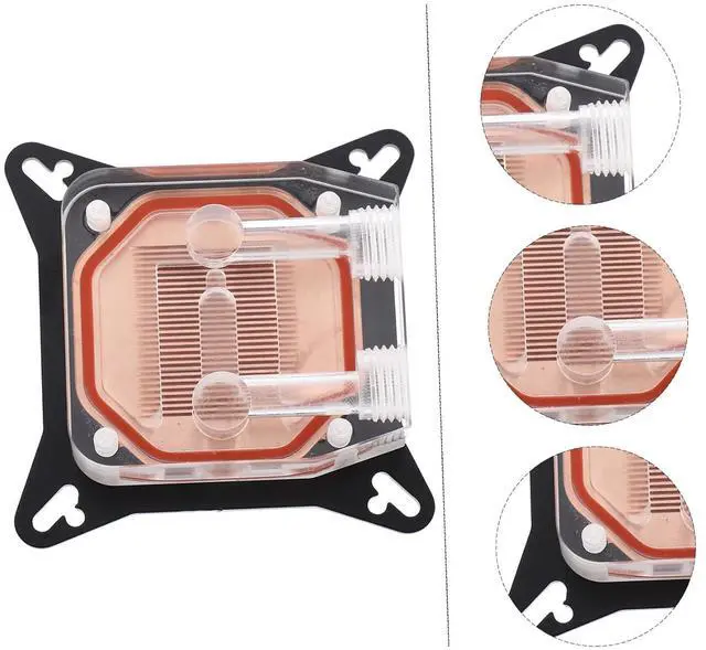 Alt view image 2 of 7 - jojofuny Graphics Card Water Block Copper Base Gpu Cooling Computer Accessory for Water Cooling