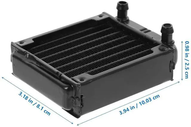 Alt view image 6 of 7 - TEHAUX 3pcs Aluminum Heat Exchanger Radiator for Water Cooling Radiator CPU Cooler Liquid