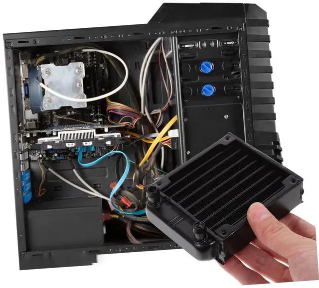 Alt view image 7 of 7 - Lurrose 3pcs Aluminum Alloy Computer Cooling Radiator for Water Cooling Kit Efficient Heat Sink