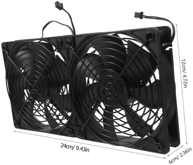 Alt view image 2 of 7 - HOMSFOU 1set Aluminum Heat Exchanger Computer Water Cooling Radiator with High-Speed Fan for Efficient CPU