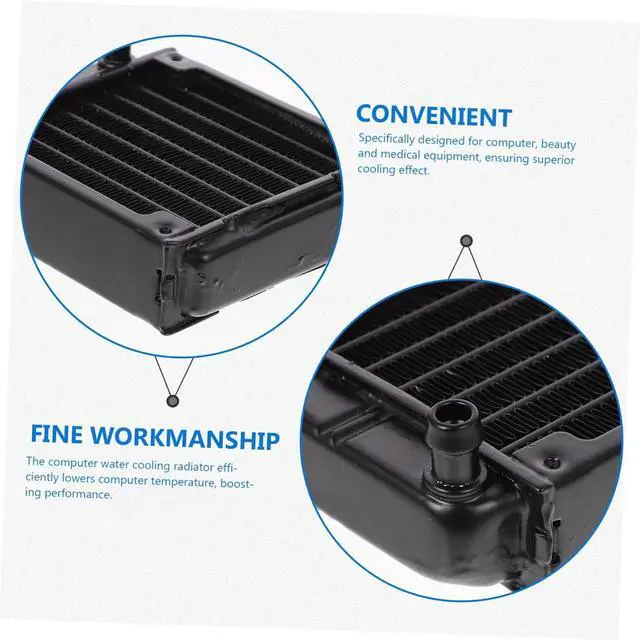 Alt view image 4 of 7 - TEHAUX 4pcs Aluminum Alloy Water Cooling Radiator for Computer Efficient Cooling Heat Sink for Gaming