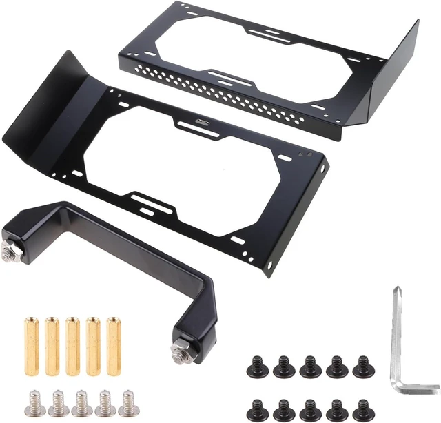 Alt view image 3 of 7 - External Water Cooling Dock Bracket for ITX Computer for Case Laptop 240 360mm Cooler Radiator Multifunction Stent EXWCD-240/360