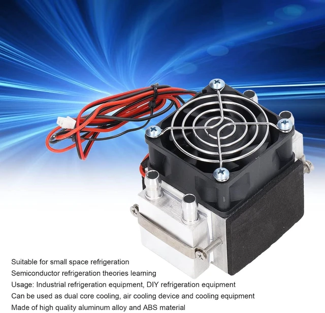 Alt view image 2 of 7 - Semiconductor Cooling Module, Mini Wind Water Core Cooler, Air Cooling Heat Sink Device, DC12V 108W High Power, Aluminum Alloy and ABS Material, for Industrial Refrigeration
