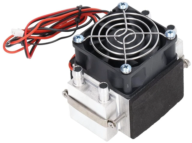 Alt view image 5 of 7 - Semiconductor Cooling Module, Mini Wind Water Core Cooler, Air Cooling Heat Sink Device, DC12V 108W High Power, Aluminum Alloy and ABS Material, for Industrial Refrigeration
