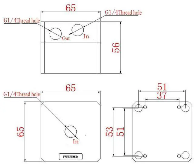 Alt view image 2 of 4 - PC CPU Water Cooling 5000RPM Fast Heat Dissipation Computer for Desktop Cool 800L/H PU-FS4M-J