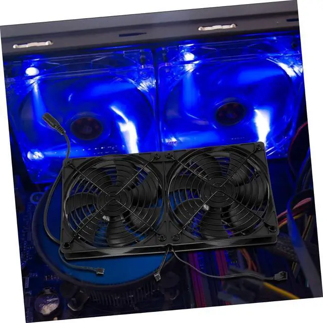 Alt view image 6 of 7 - HOMSFOU 1set Aluminum Heat Exchanger Computer Water Cooling Radiator with High-Speed Fan for Efficient CPU