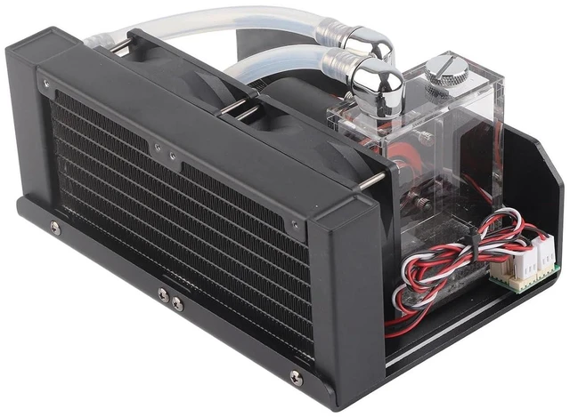 Alt view image 3 of 7 - CPU Cooling Pump 600L H Fan G1 4 Thread D Port 4Pin for Desktop Pc Aluminum Abs with Quiet and Efficient Heat Dissipation Performance