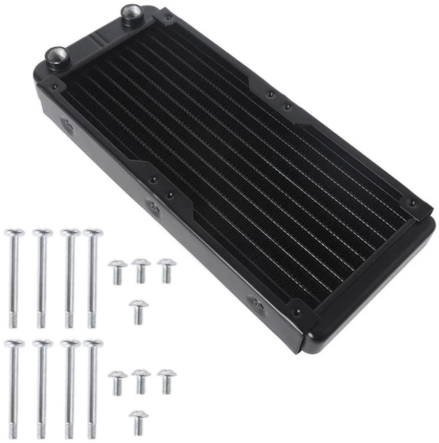 Main image of 240mm 10 Tube Computer Water Cooling Radiator G1/4 Female Thread Heat Dissipation for Computer PC CPU Water Cool