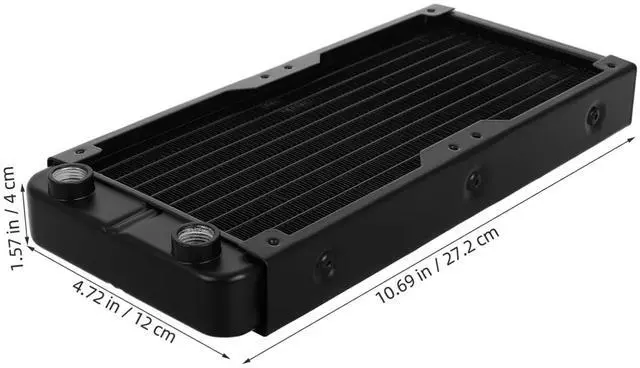 Alt view image 2 of 7 - Water Cooling Radiator for CPU and Graphics Card Pc Heat Sink System Liquid Cooler Pc Parts
