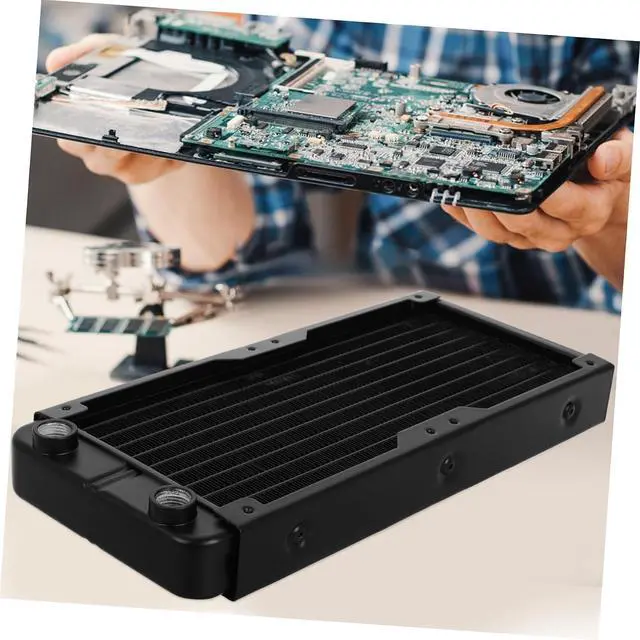Alt view image 4 of 7 - Water Cooling Radiator for CPU and Graphics Card Pc Heat Sink System Liquid Cooler Pc Parts