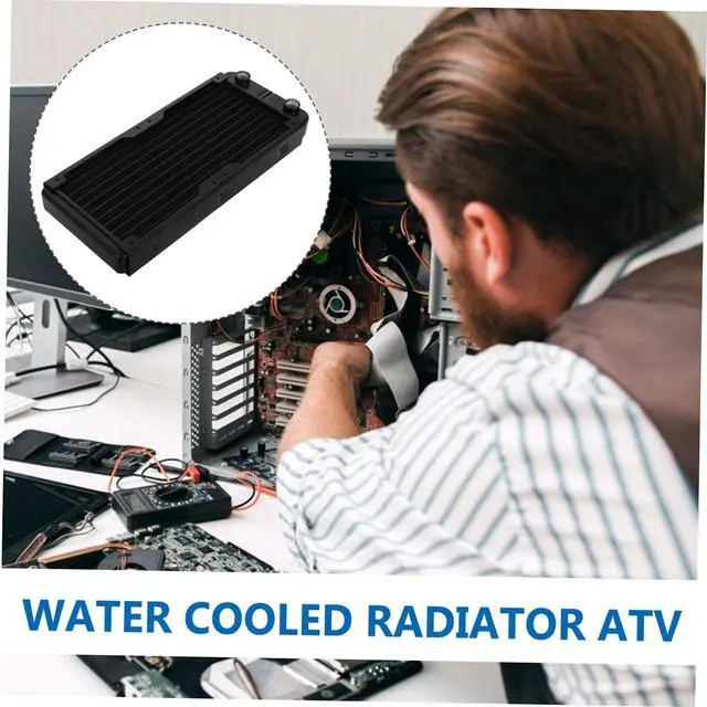 Alt view image 7 of 7 - Water Cooling Radiator for CPU and Graphics Card Pc Heat Sink System Liquid Cooler Pc Parts