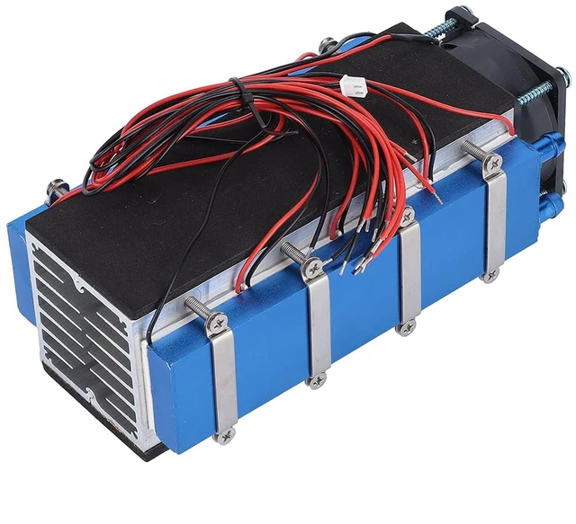 Alt view image 4 of 7 - TEC1 12706 DC12V 576W Thermoelectric Cooler, 8 Chip Powerful Cooling Device, Water Saving, Stable Low Noise, for Small Space Cooling Like Pet Bed, Plat