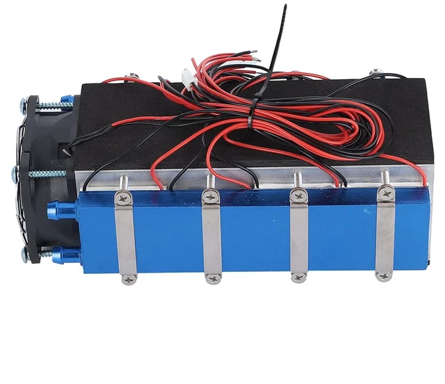 Alt view image 6 of 7 - TEC1 12706 DC12V 576W Thermoelectric Cooler, 8 Chip Powerful Cooling Device, Water Saving, Stable Low Noise, for Small Space Cooling Like Pet Bed, Plat
