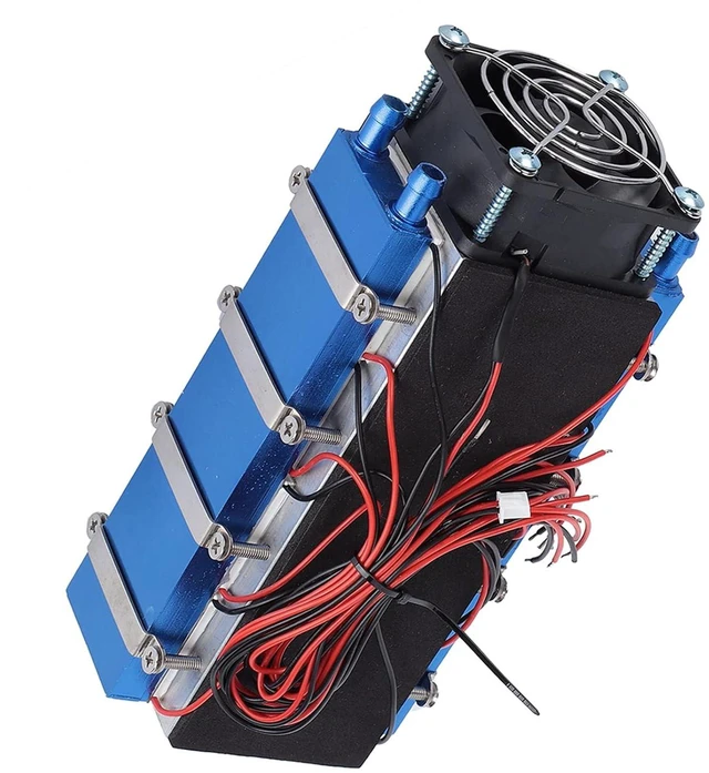 Alt view image 7 of 7 - TEC1 12706 DC12V 576W Thermoelectric Cooler, 8 Chip Powerful Cooling Device, Water Saving, Stable Low Noise, for Small Space Cooling Like Pet Bed, Plat